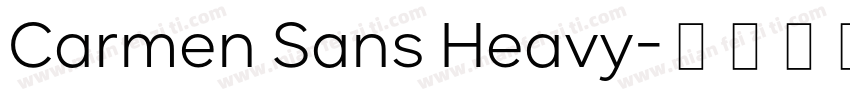 Carmen Sans Heavy字体转换